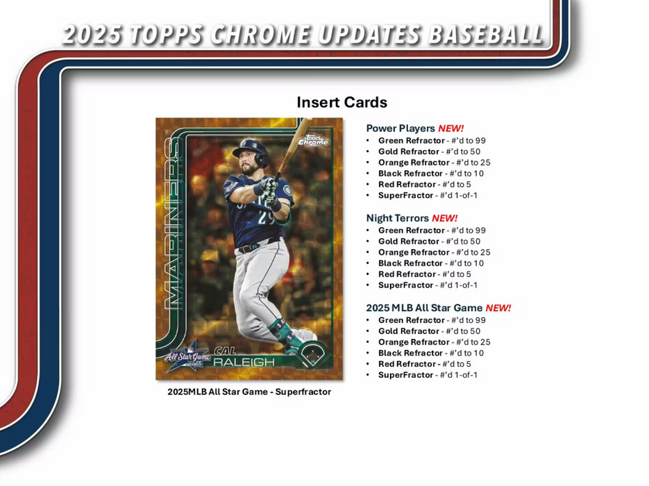 2025 Topps Chrome Update Baseball Jumbo Hobby Box