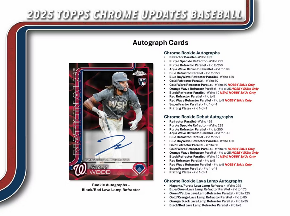 2025 Topps Chrome Update Baseball Jumbo Hobby Box