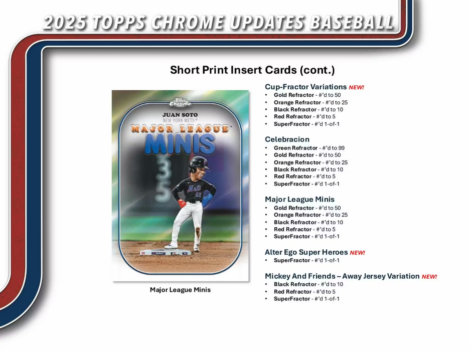2025 Topps Chrome Update Baseball Breaker's Delight Box