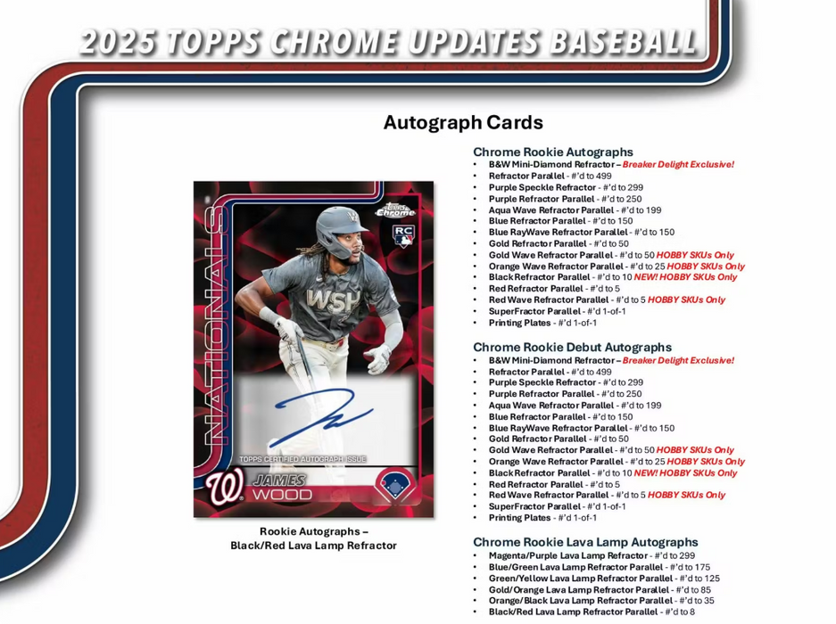 2025 Topps Chrome Update Baseball Breaker's Delight Box