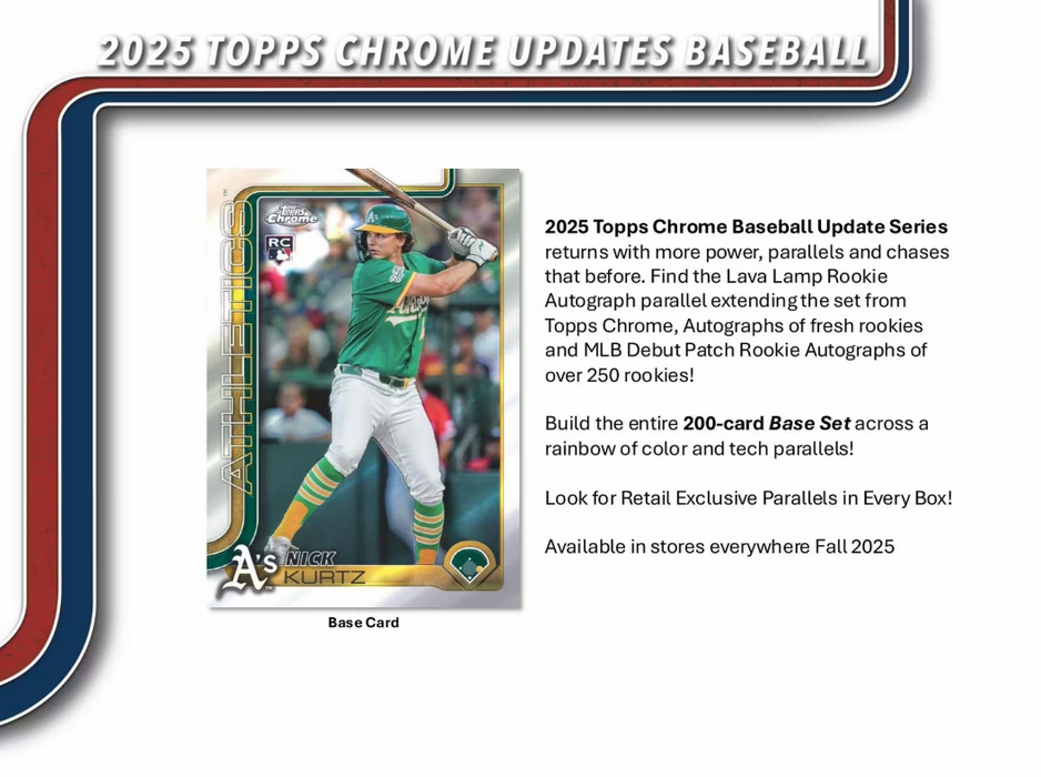 2025 Topps Chrome Update Baseball Mega Box