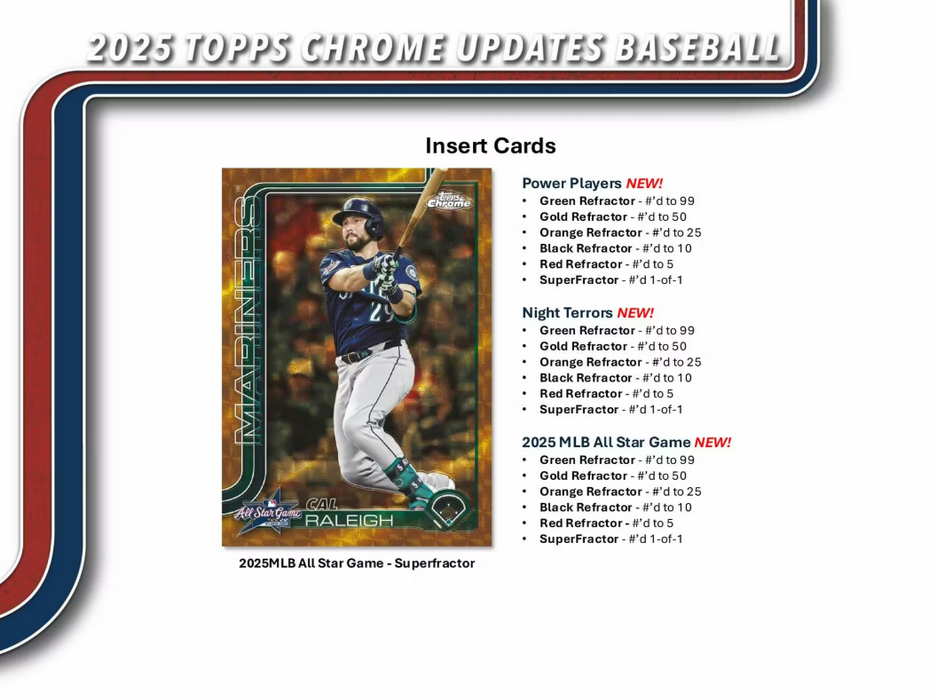 2025 Topps Chrome Update Baseball Mega Box