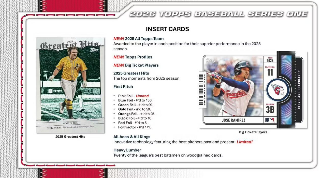 2026 Topps Series 1 Baseball Hobby Box (Pre-Order: February 11)