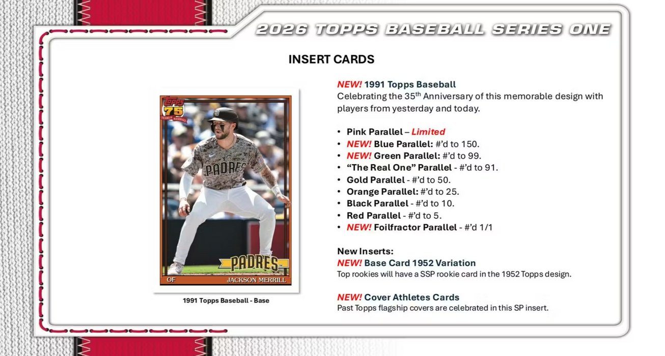2026 Topps Series 1 Baseball Hobby Box (Pre-Order: February 11)