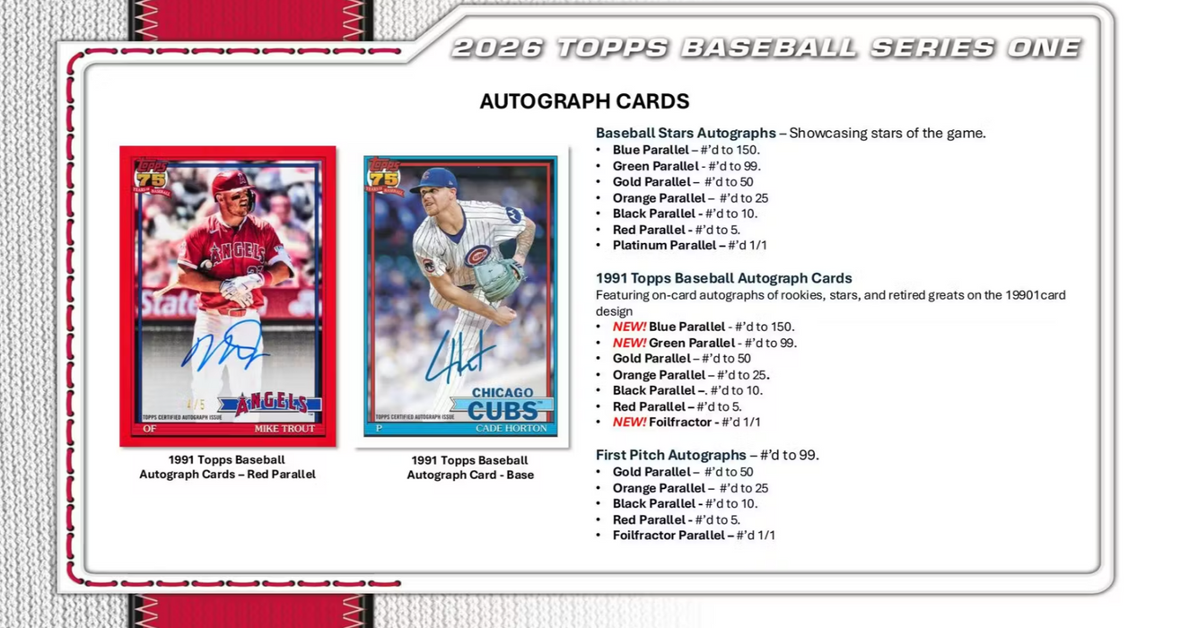 2026 Topps Series 1 Baseball Hobby Box (Pre-Order: February 11)