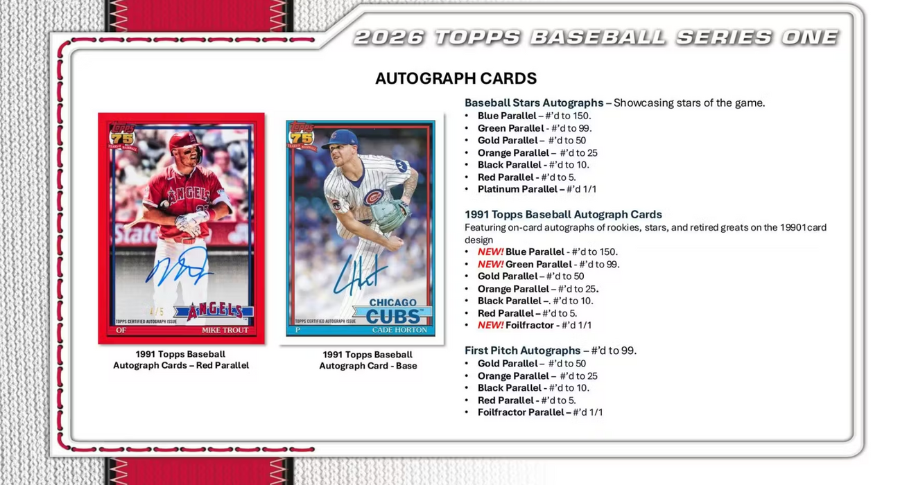 2026 Topps Series 1 Baseball Hobby Jumbo Box (Pre-Order: February 11)