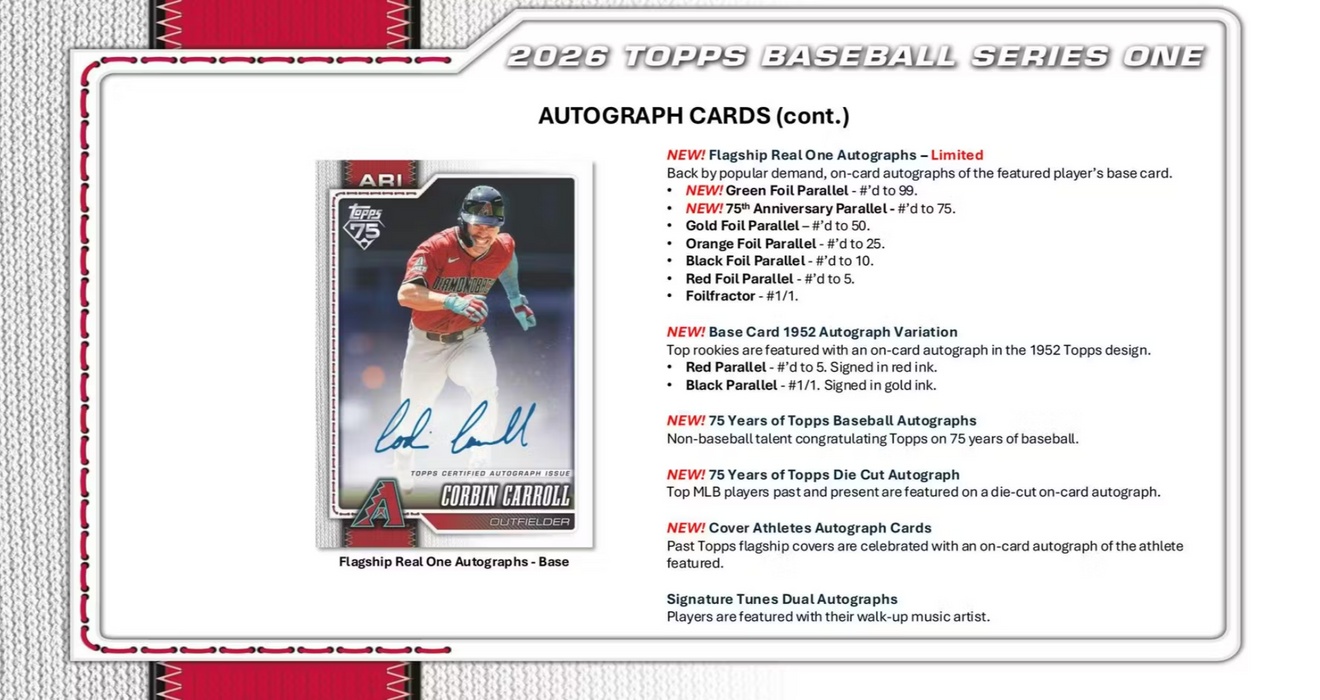 2026 Topps Series 1 Baseball Hobby Jumbo Box (Pre-Order: February 11)