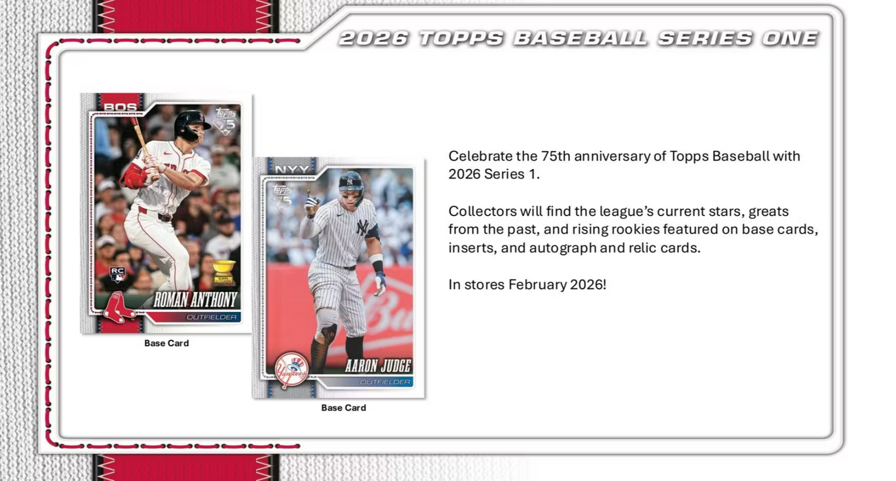 2026 Topps Series 1 Baseball Mega Box