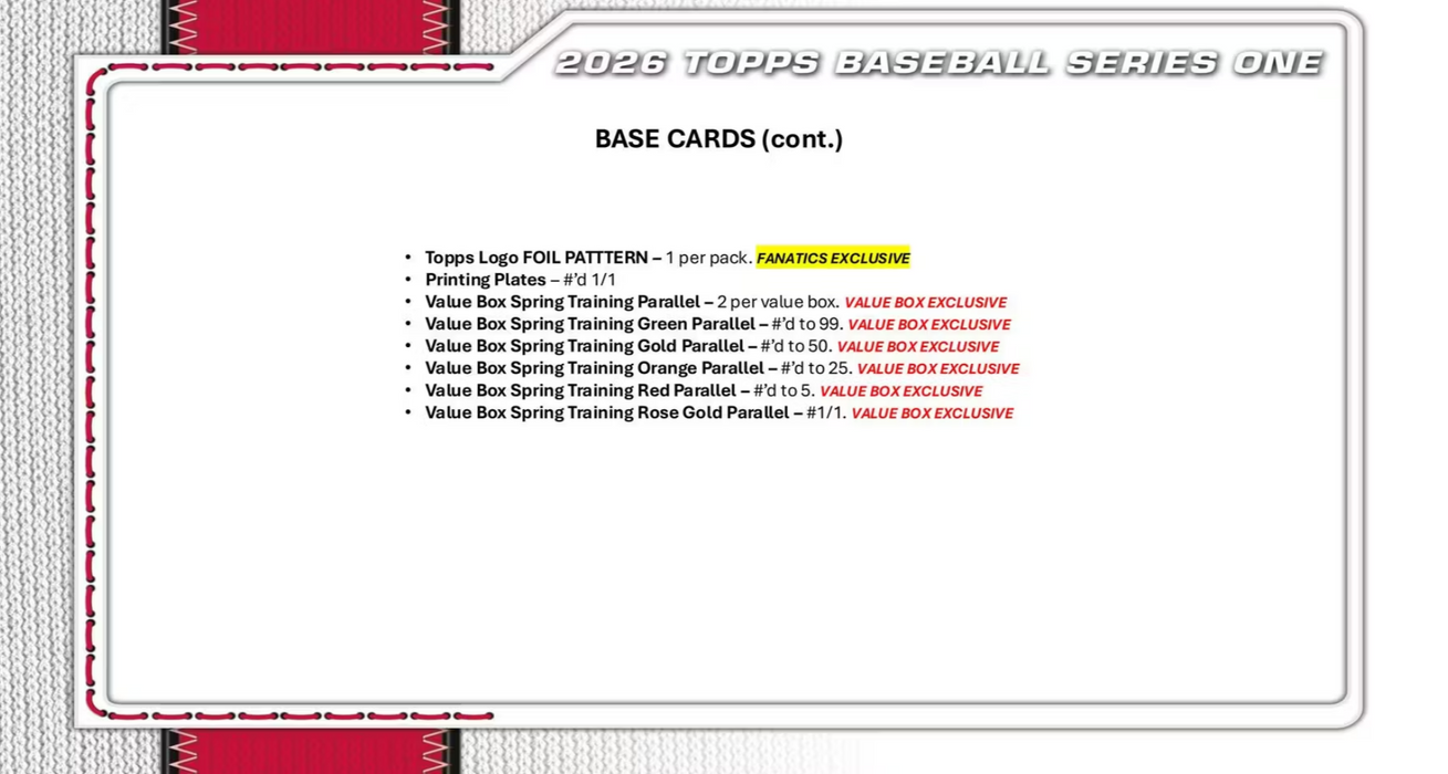 2026 Topps Series 1 Baseball Mega Box