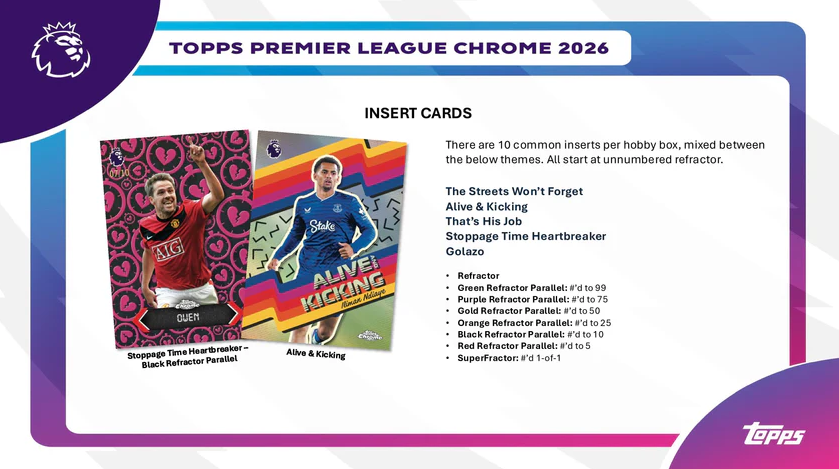 2026 Topps Chrome Premier League EPL Soccer Hobby Box