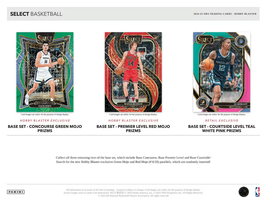 2024-25 Panini Select Basketball Hobby Blaster Box