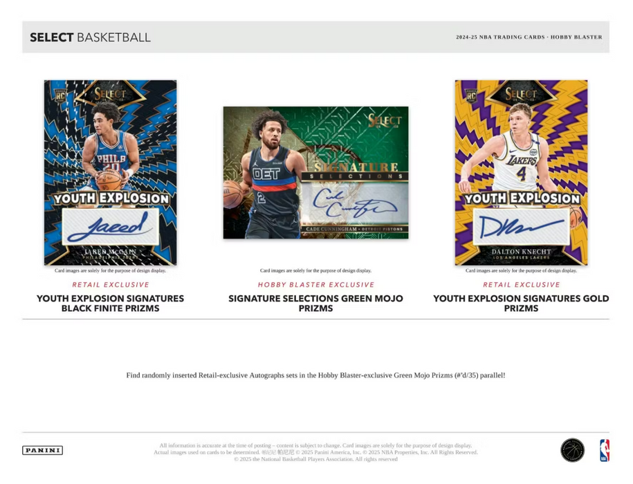 2024-25 Panini Select Basketball Hobby Blaster Box