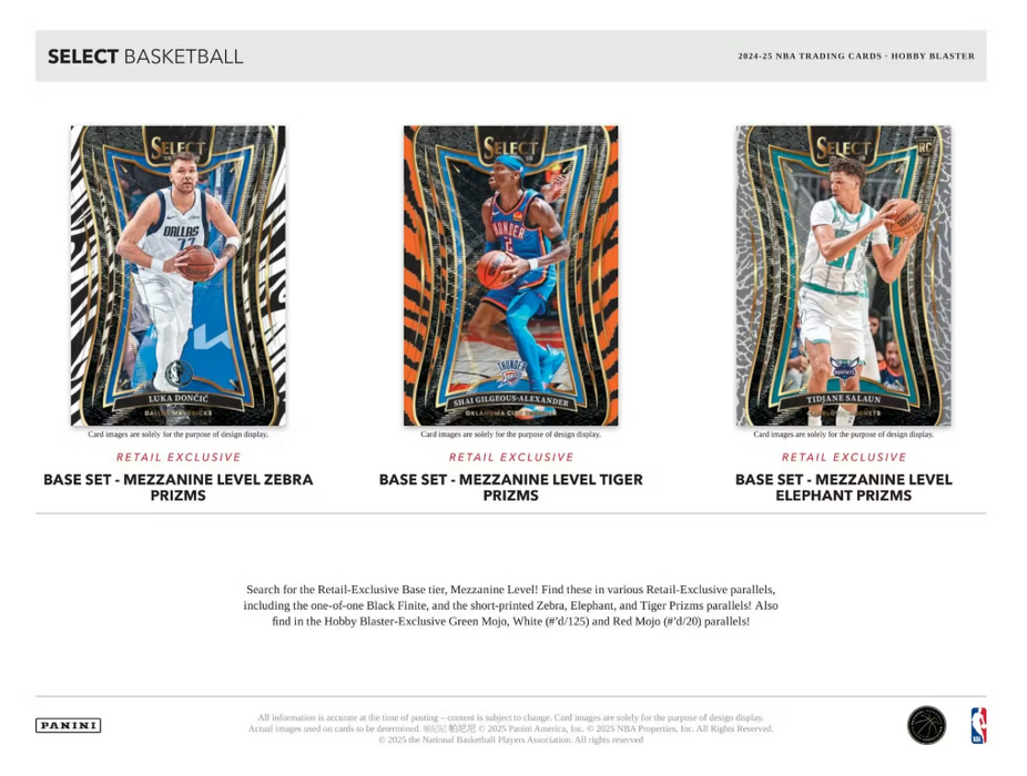 2024-25 Panini Select Basketball Hobby Blaster Box