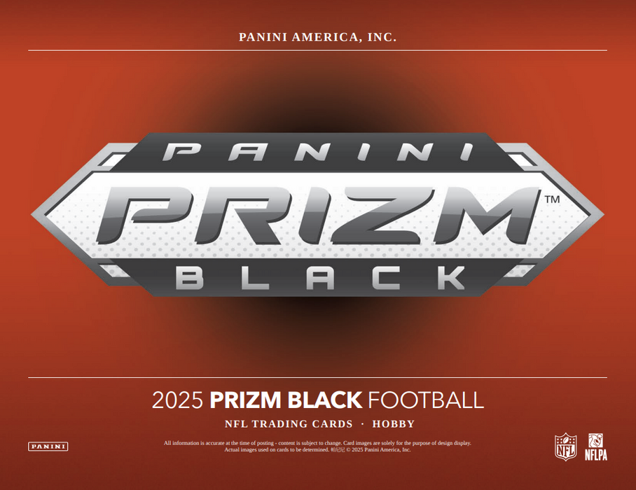 2025 Panini Prizm Black NFL Football Hobby Box