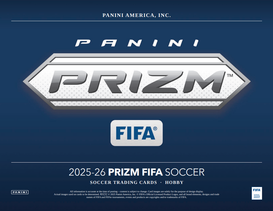 2025-26 Panini Prizm FIFA Soccer Hobby Box