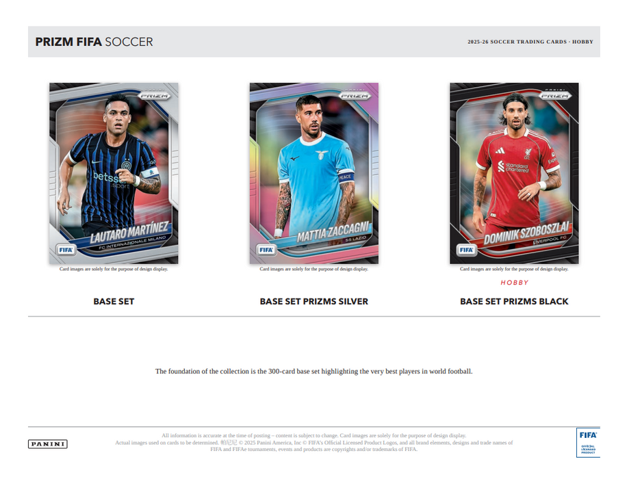 2025-26 Panini Prizm FIFA Soccer Hobby Box