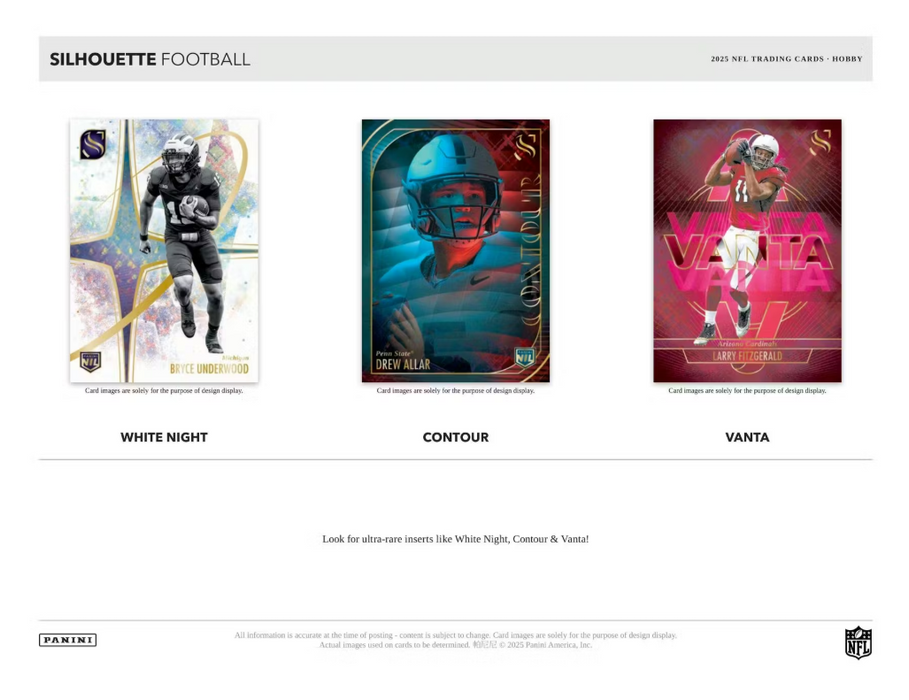 2025 Panini Silhouette NFL Football Hobby Box (Pre-Order: March 28)