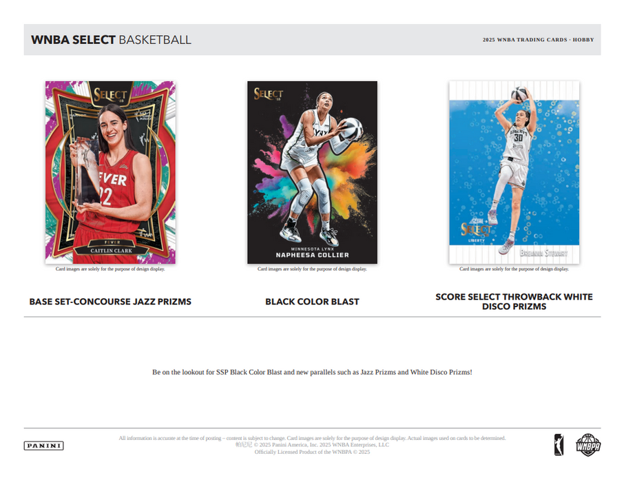 2025 Panini Select WNBA Basketball Hobby Box