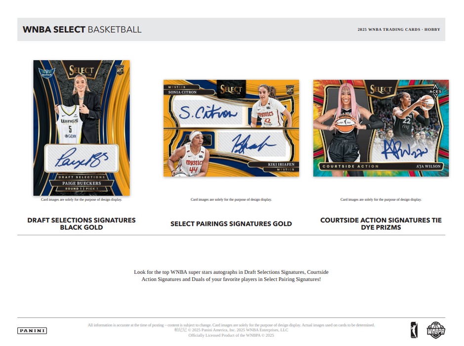 2025 Panini Select WNBA Basketball Hobby Box