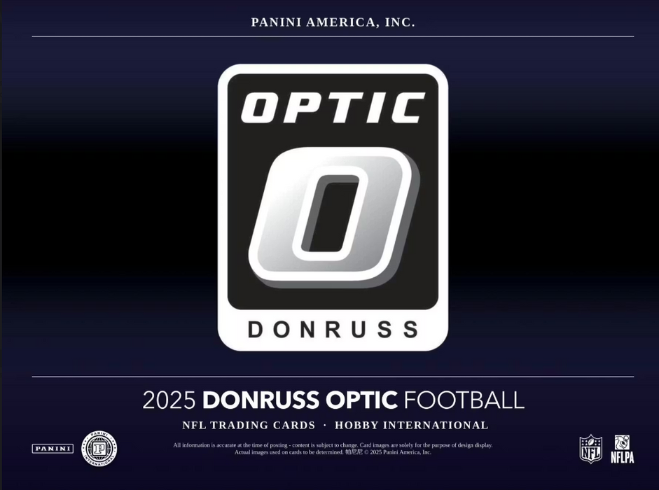 2025 Panini Donruss Optic NFL Football International Hobby Box