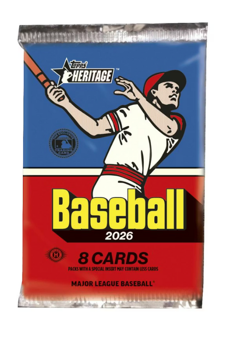 2026 Topps Heritage Baseball Hobby Box (Pre-Order: March 18)