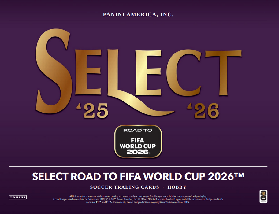 2025-26 Panini Select Road to FIFA World Cup Soccer Hobby Box (Pre-Order: July 23)
