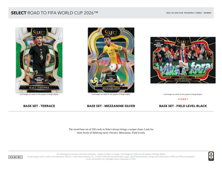 2025-26 Panini Select Road to FIFA World Cup Soccer Hobby Box (Pre-Order: July 23)