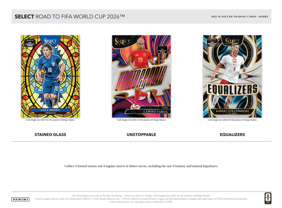 2025-26 Panini Select Road to FIFA World Cup Soccer Hobby Box (Pre-Order: July 23)