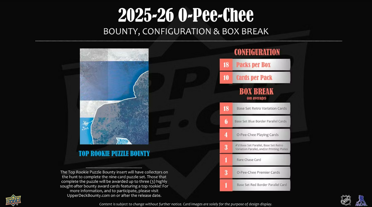2025-26 Upper Deck O-Pee-Chee Hockey Hobby Box