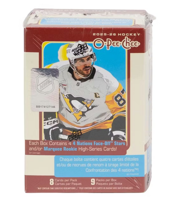 2025-26 Upper Deck O-Pee-Chee Hockey Blaster Box