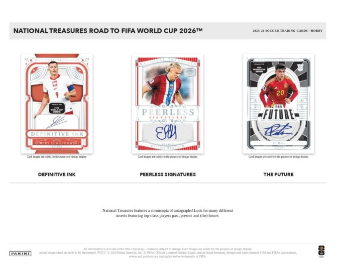 2025-26 Panini National Treasures Road to FIFA World Cup 2026 Hobby Box (Pre-Order: September 24)
