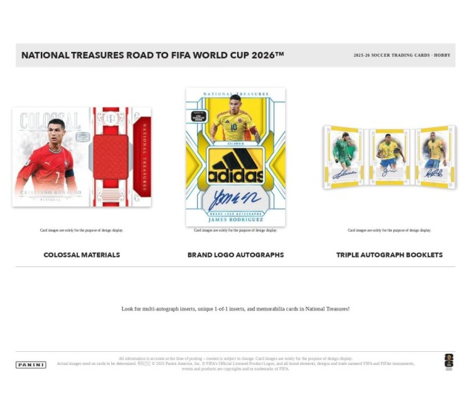 2025-26 Panini National Treasures Road to FIFA World Cup 2026 Hobby Box (Pre-Order: September 24)