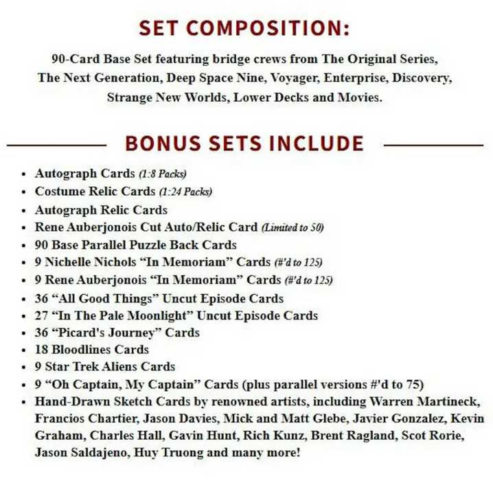 2025 Rittenhouse Star Trek Connections Hobby Box