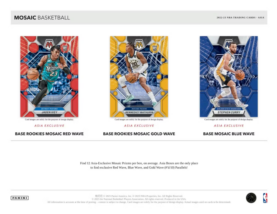 2022-23 Panini Mosaic Basketball Tmall Asia Box