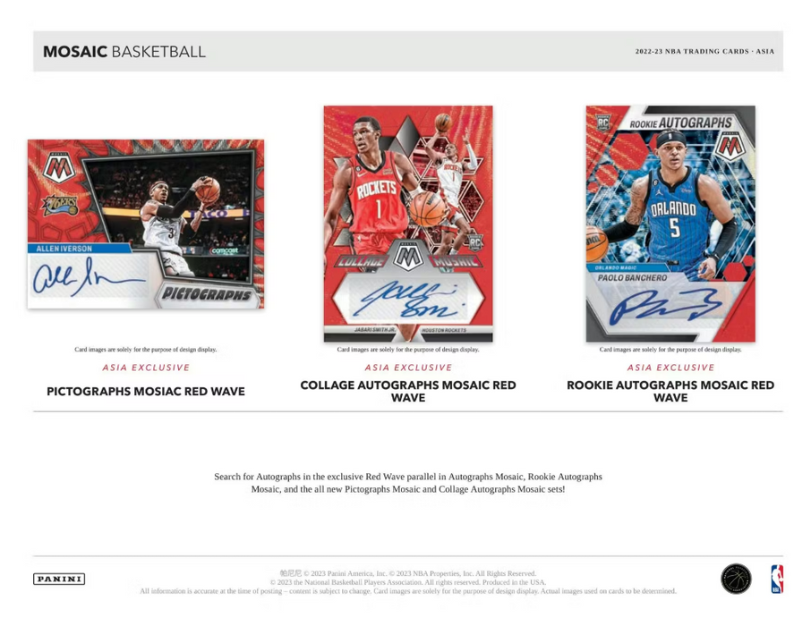 2022-23 Panini Mosaic Basketball Tmall Asia Box