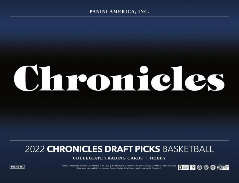 2022-23 Panini Chronicles Draft Picks Basketball Hobby Box