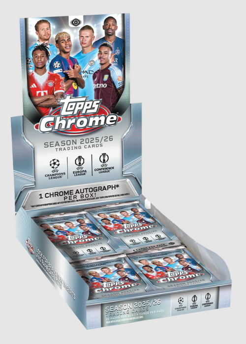 2025-26  Topps Chrome UEFA Club Competitions Soccer Hobby Box