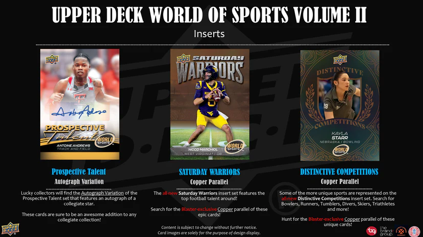 2025 Upper Deck World of Sports Volume 2 Multisport Blaster Box