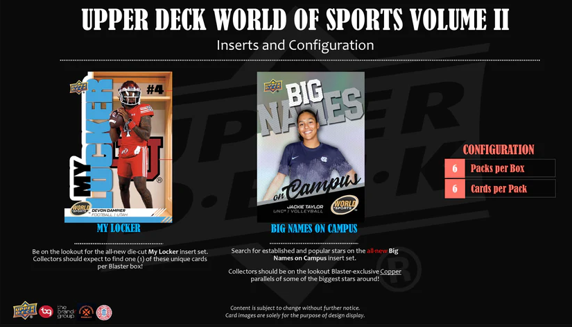 2025 Upper Deck World of Sports Volume 2 Multisport Blaster Box