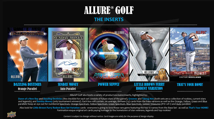 2026 Upper Deck Allure Golf Hobby Box