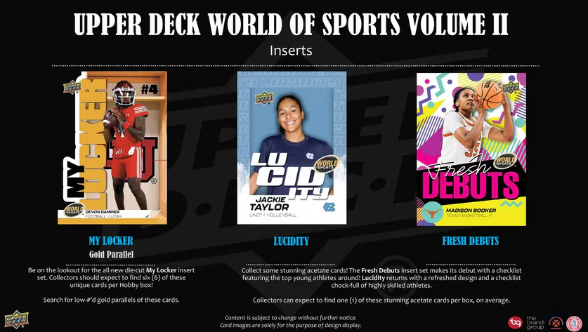 2025 Upper Deck World of Sports Volume 2 Multisport Hobby Box