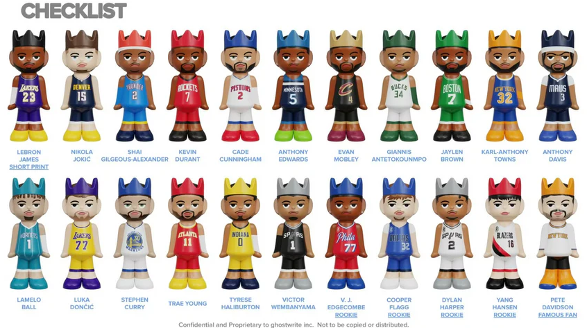 2025-26 ghostwrite NBA Game Face Basketball Hobby Blind Box