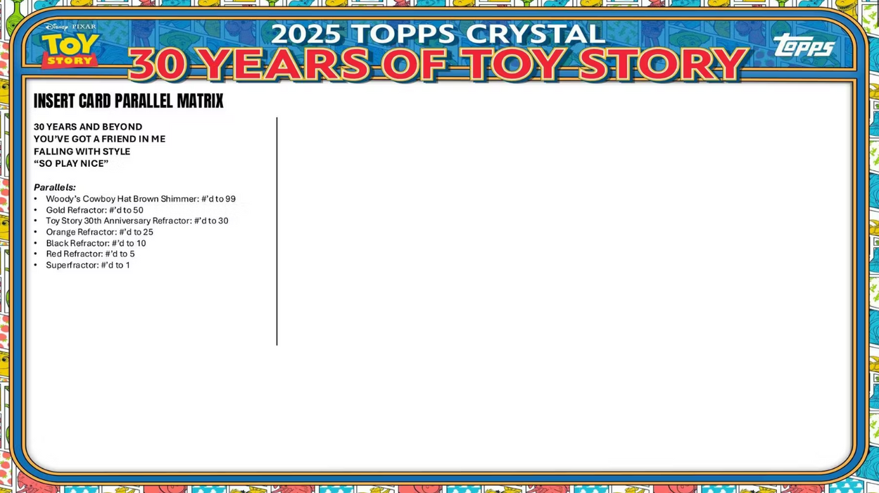 2025 Topps 30 Years of Toy Story Hobby Box