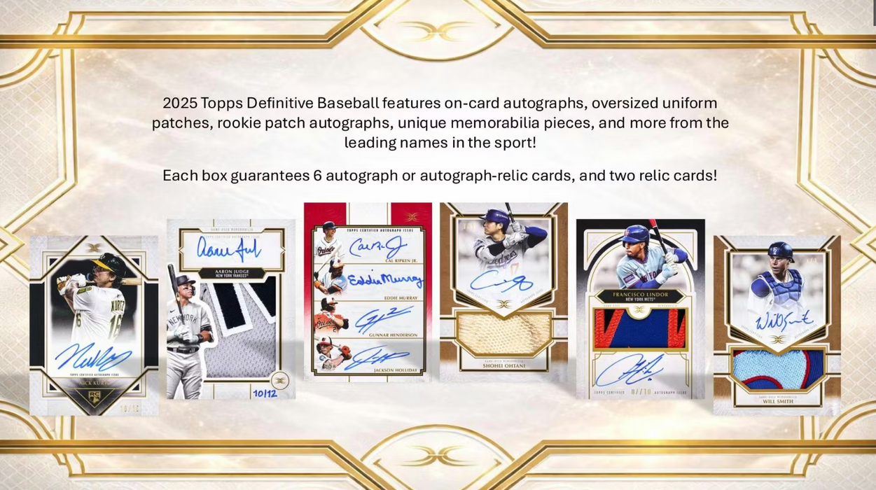 2025 Topps Definitive Baseball Hobby Box