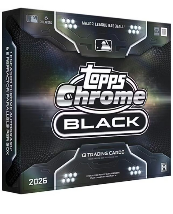 2026 Topps Chrome Black Baseball Hobby Box