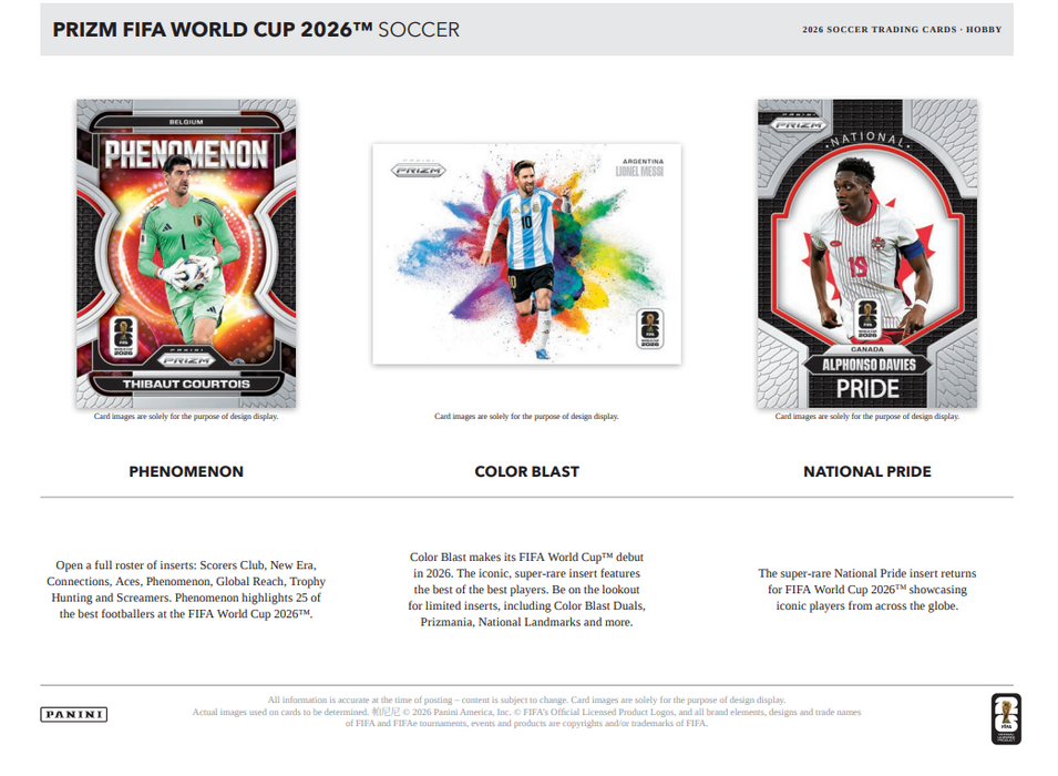 2026 Panini Prizm World Cup Soccer Hobby Box (Pre-Order: June 18)