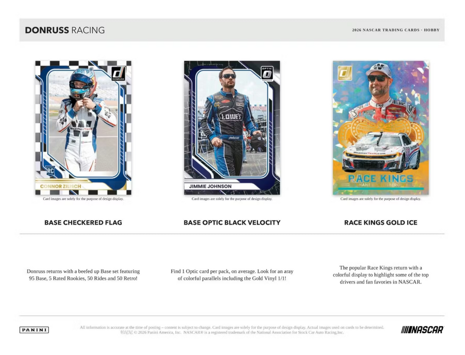 2026 Panini Donruss Racing Hobby Box (Pre-Order: TBA)