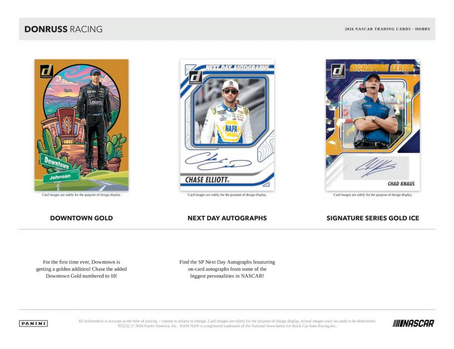2026 Panini Donruss Racing Hobby Box (Pre-Order: TBA)