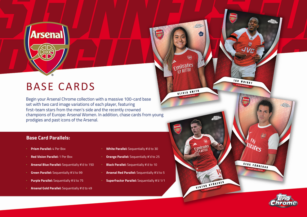 2025-26 Topps Chrome Arsenal Hobby Box (Pre-Order: May 26)