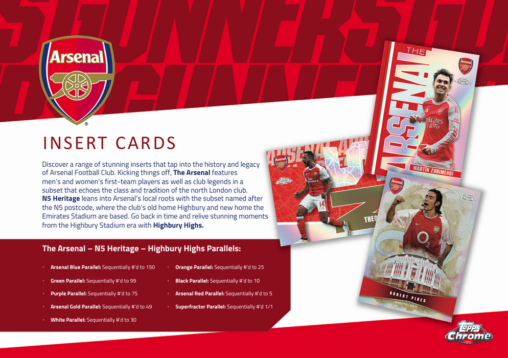 2025-26 Topps Chrome Arsenal Hobby Box (Pre-Order: May 26)